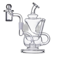 Human Grade 5 Inch Recycler 1A Dab Rig in Clear