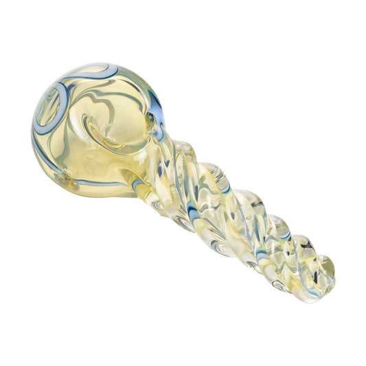 Human Grade Twist Glass Spoon Pipe Model B