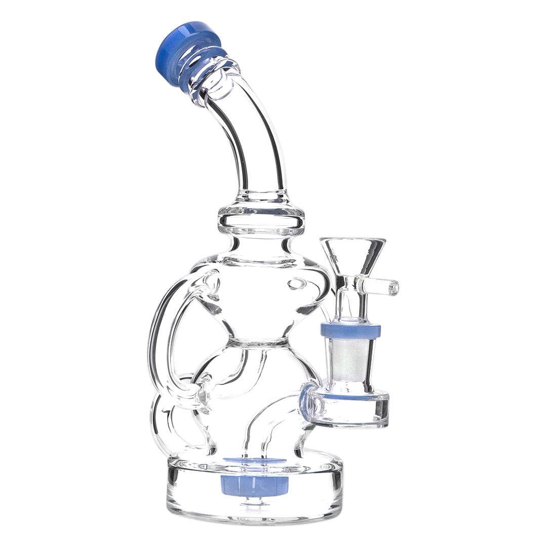 HB King 8" Hourglass Tubed Perc Water Pipe