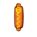 BIGFUN! Glizzy Hot Dog Hand Pipe – 5.1" handcrafted borosilicate