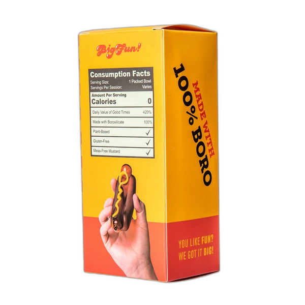 BIGFUN! Glizzy Hot Dog Hand Pipe