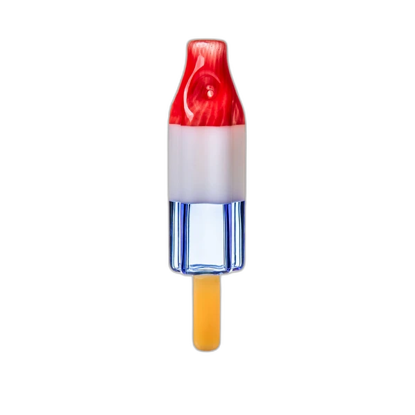 BIGFUN! Pipesicle Hand Pipe – 6" bomb pop borosilicate glass