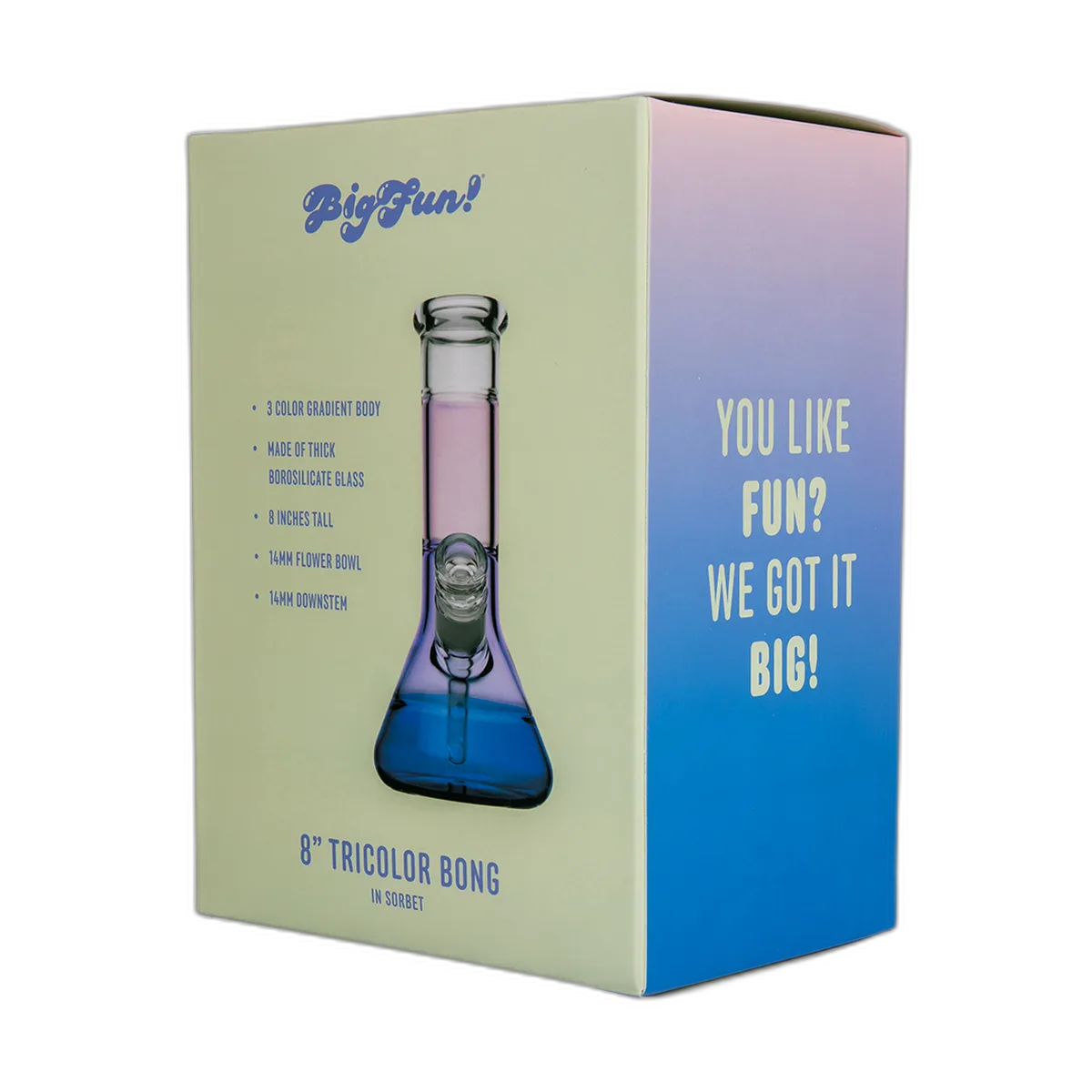 BIGFUN! Tricolor Bong Water Pipe