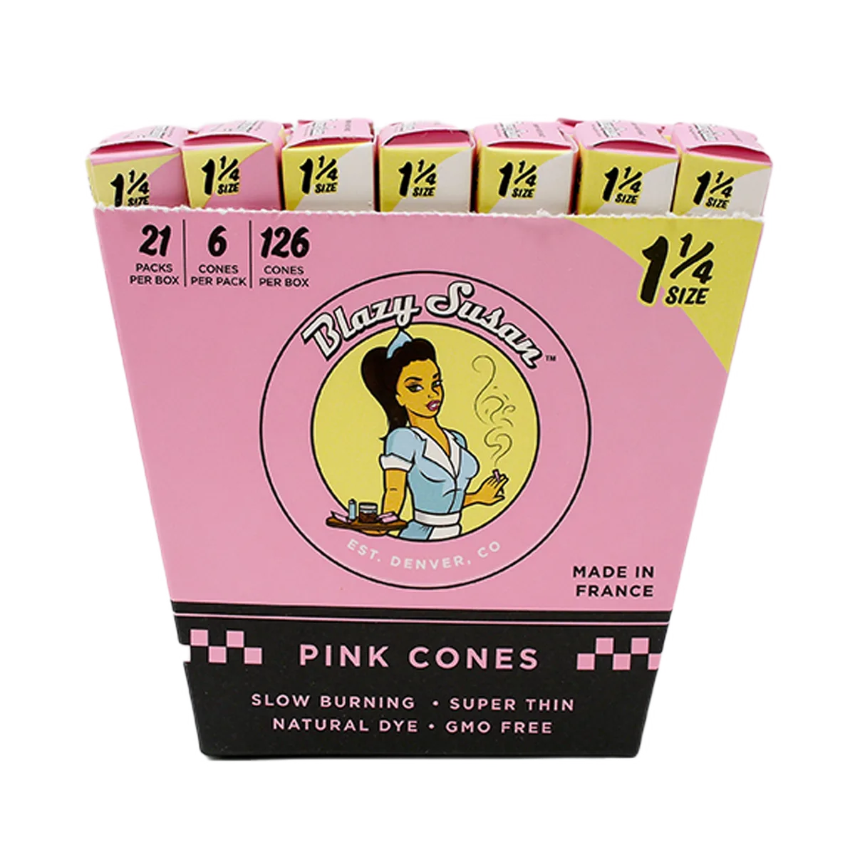 Blazy Susan Pink Paper Cones Pre-Rolled – product image