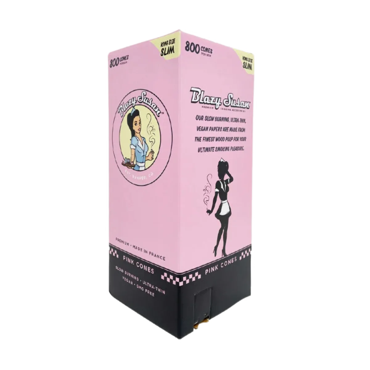 Blazy Susan Pink Paper Cones Pre-Rolled