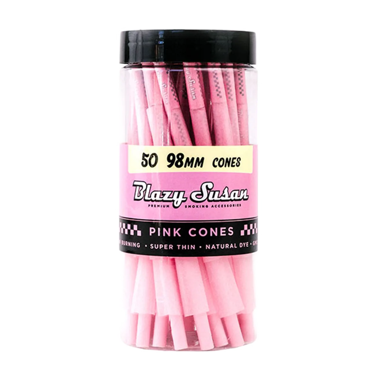 Blazy Susan Pink Paper Cones Pre-Rolled