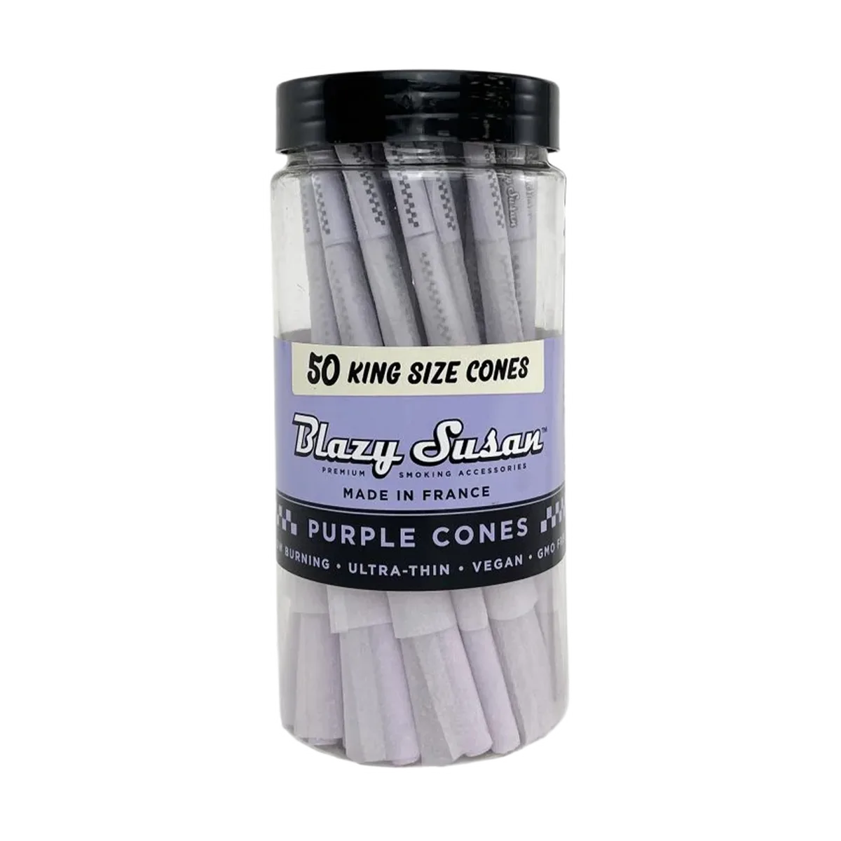 Blazy Susan Purple Paper Cones Pre-Rolled