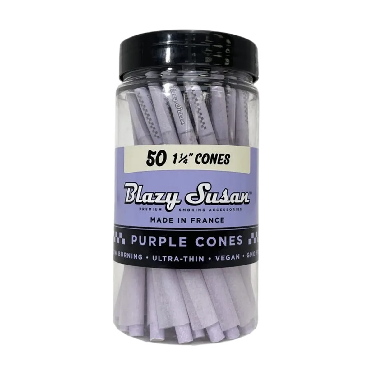 Blazy Susan Purple Paper Cones Pre-Rolled