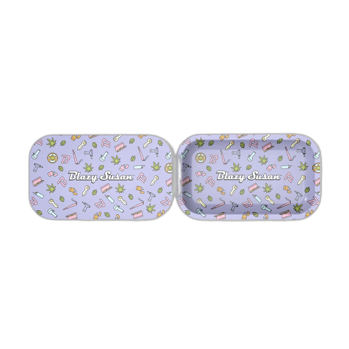 Blazy Susan Rolling Tray with Lid