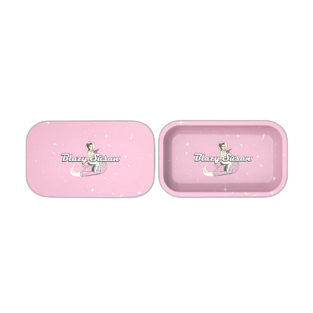 Blazy Susan Rolling Tray with Lid