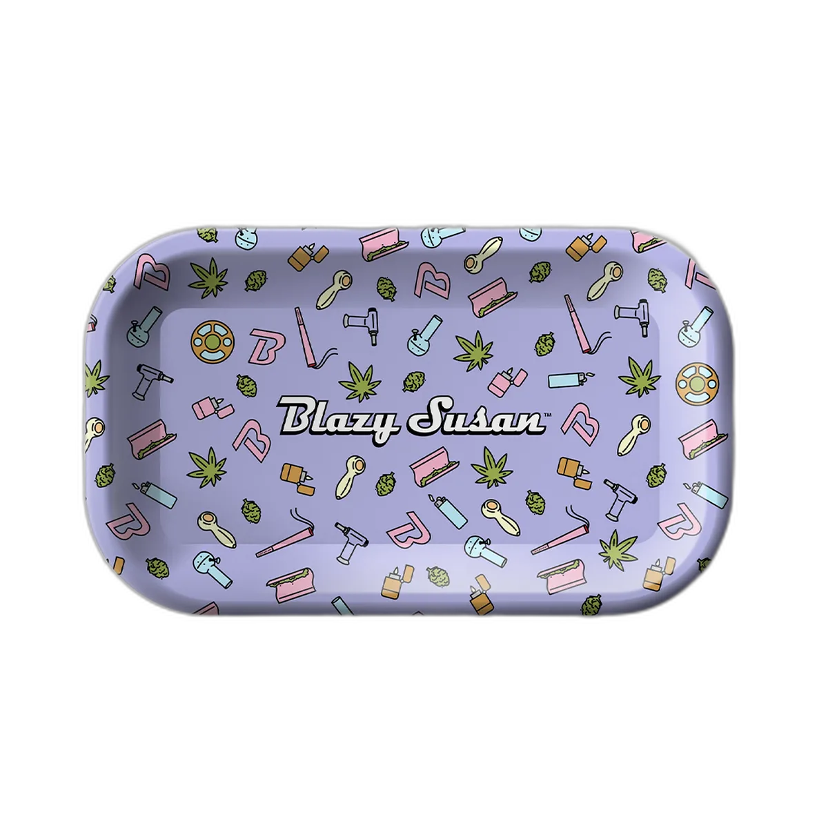 Blazy Susan Rolling Tray with Lid