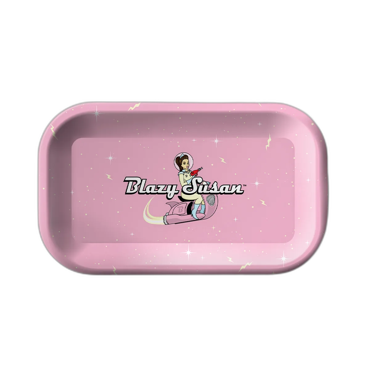 Blazy Susan Rolling Tray with Lid
