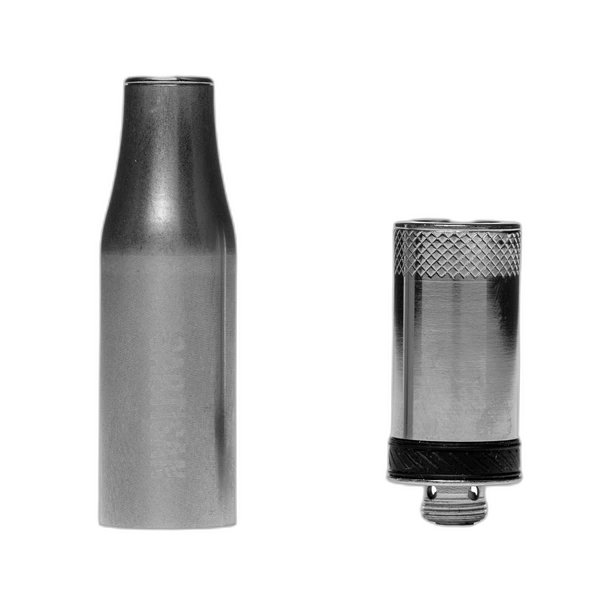 Cartisan Bullet Wax Atomizer cap and coil base separated