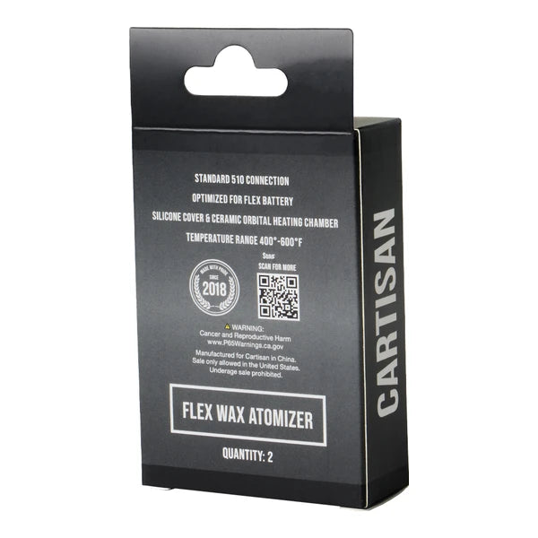 Cartisan Flex Wax Atomizer retail box back