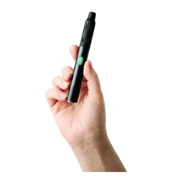 Cartisan Flex vaporizer in Black held in hand