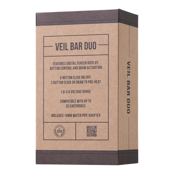 Cartisan Veil Bar Duo 510 Battery retail box back