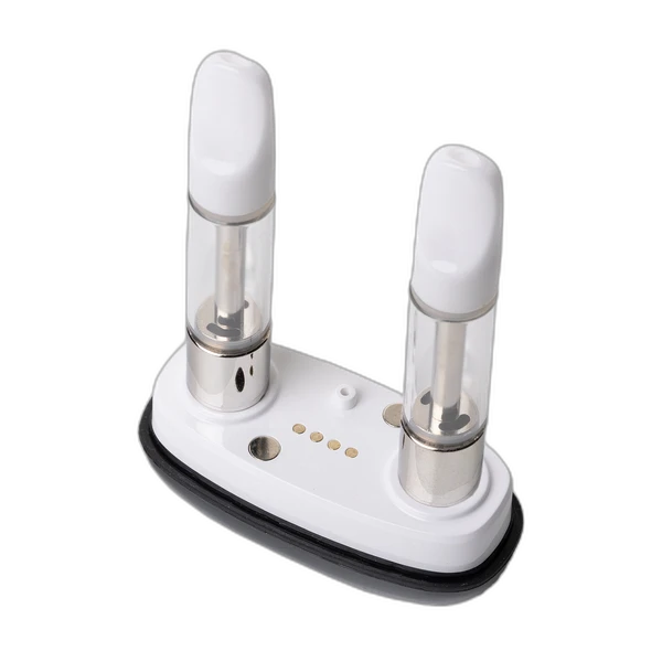 Cartisan Veil Bar Duo 510 Battery two 510 cartridges on the base