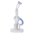 Human Grade Dualing Recycler Dab Rig in Blue
