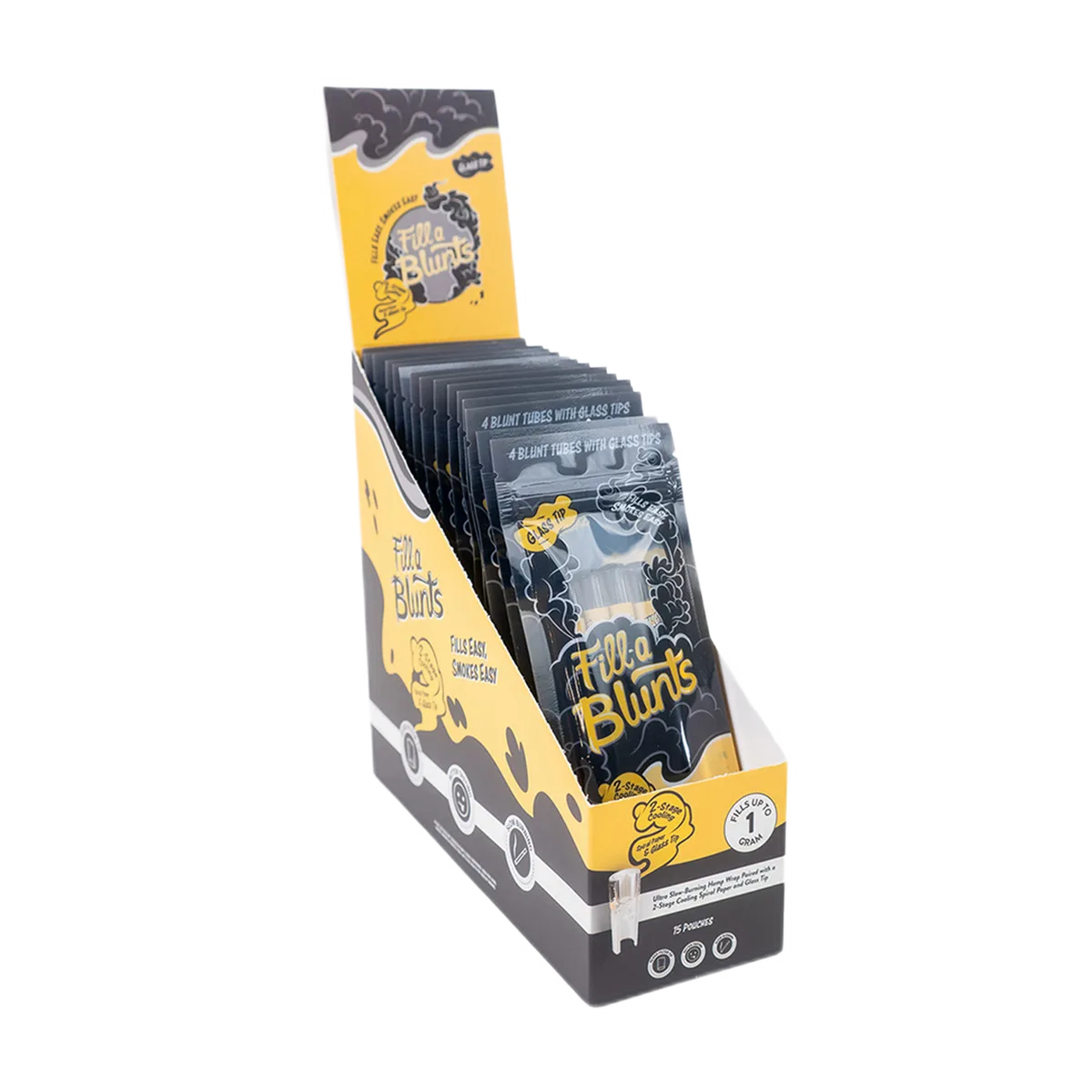 Fill-A-Blunt King Size Blunt Tubes – 100% European Hemp, King Size 109mm