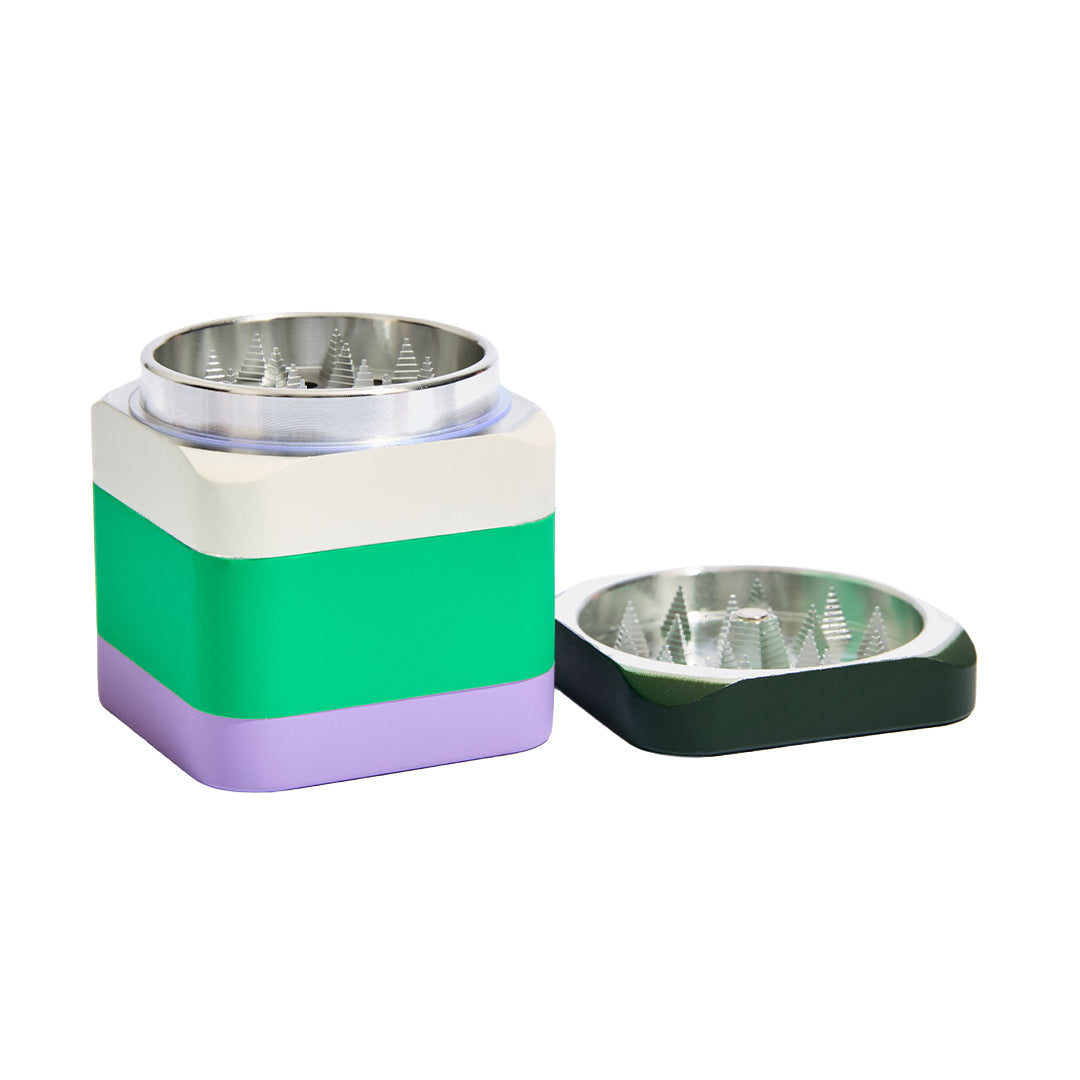 Flower by Edie Parker Flower by Edie Parker Colorblock Grinder – 4-piece rubberized metal grinder with magnetic closure