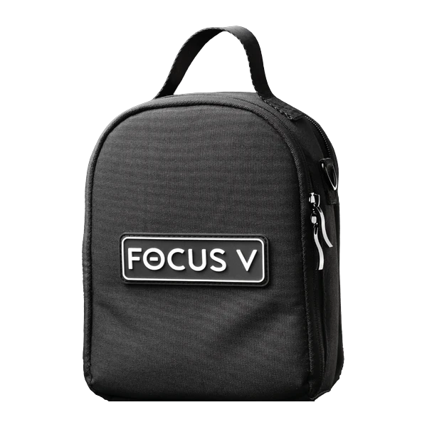 Focus V CARTA 3 Carry Case, black zip case with carry handle and Focus V logo patch