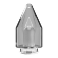 Focus V CARTA 3 Glass Top, straight on view of the glass with frosted inner column