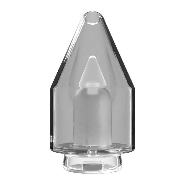 Focus V CARTA 3 Glass Top, straight on view of the glass with frosted inner column
