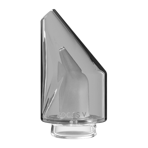 Focus V CARTA 3 Glass Top, side profile turned slightly to show the slanted face