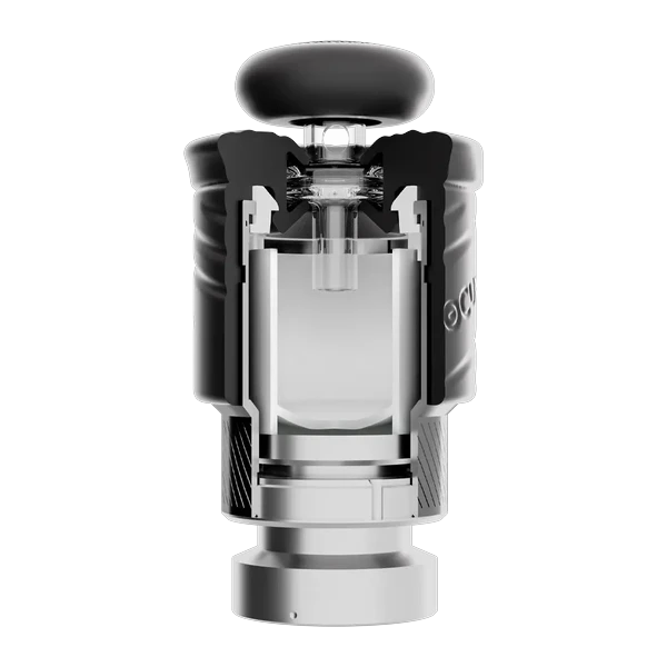 Focus V CARTA 3 Intelli-Core 3 Atomizer, cutaway showing the bucket and airflow inside