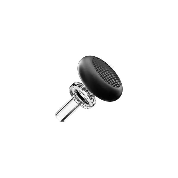 Focus V CARTA 3 Swivel and Silicone Accessory Kit, swivel carb cap with clear glass stem shown on its own
