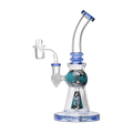 Human Grade 10" Mini Gumball Dab Rig - Blue Tones