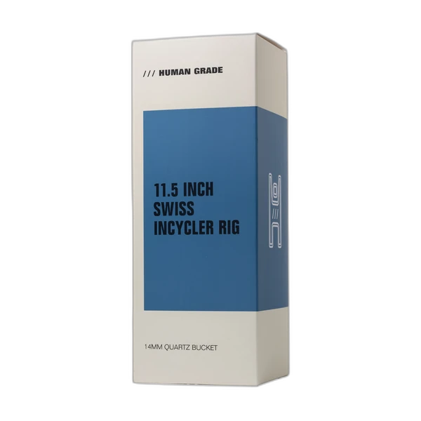 Human Grade 11.5" Swiss Incycler Dab Rig - retail packaging