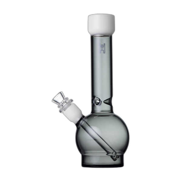 Human Grade 12 inch Ball Water Pipe in Smoke White