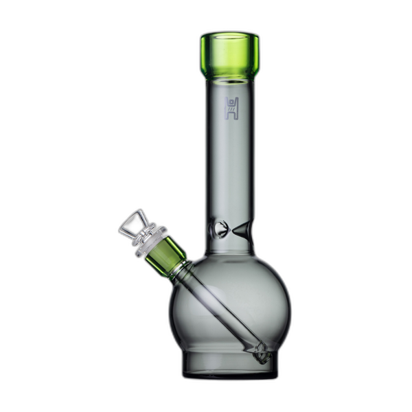 Human Grade 12 inch Ball Water Pipe in Smoke Matrix