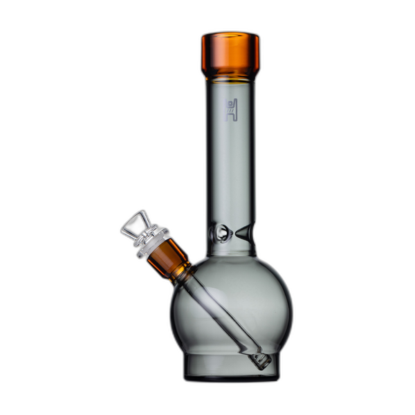 Human Grade 12 inch Ball Water Pipe in Smoke Yellow