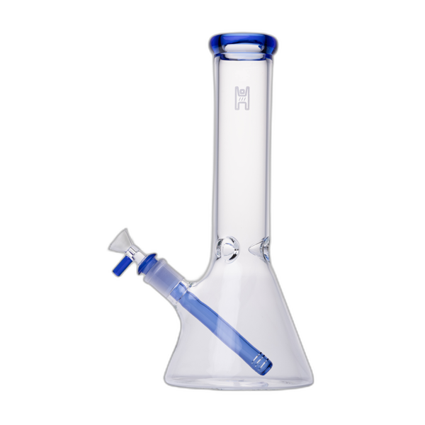 Human Grade 12 inch Beaker Water Pipe in Clear Blue