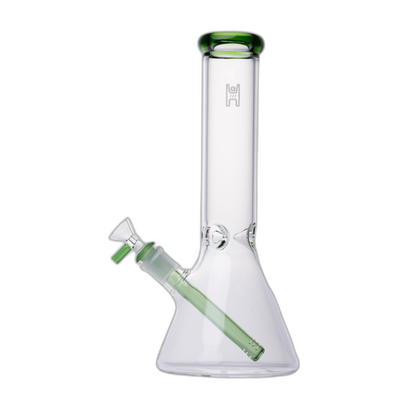 Human Grade 12 inch Beaker Water Pipe in Clear Green