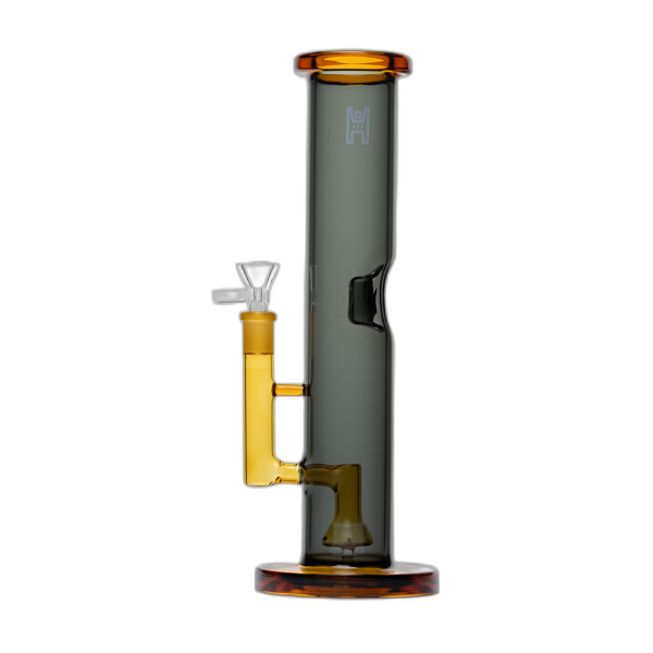 Human Grade 12 inch Tube Water Pipe in Smoke Yellow