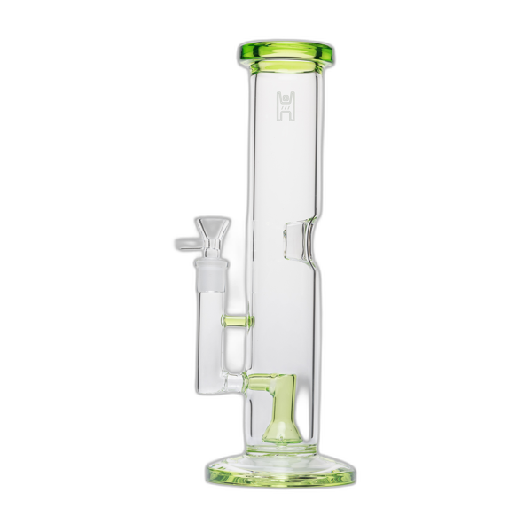 Human Grade 12 inch Tube Water Pipe in Clear Matrix