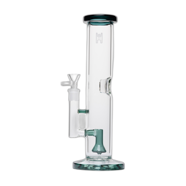 Human Grade 12 inch Tube Water Pipe in Clear Lake Green