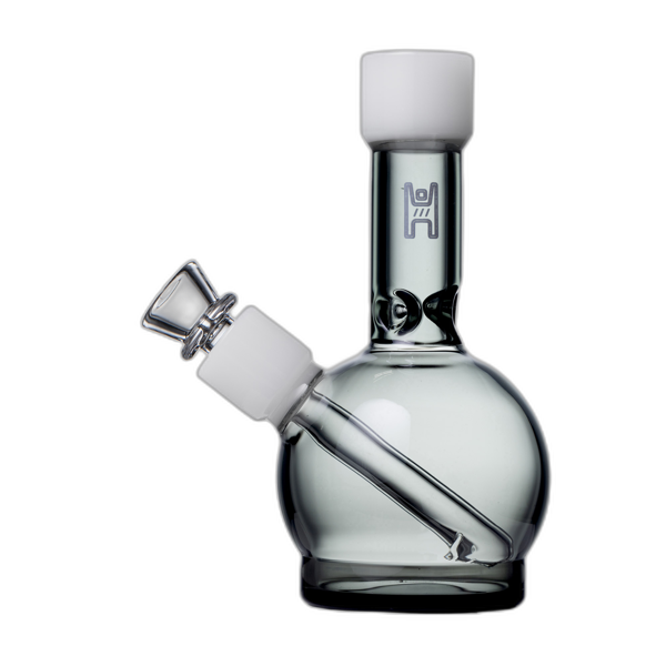 Human Grade 6 inch Ball Water Pipe in Smoke White