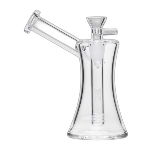Human Grade 6 inch Hourglass Sidecar Bubbler in Clear