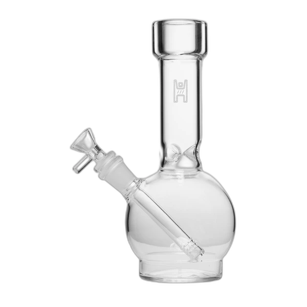 Human Grade 9" Ball Water Pipe - Clear