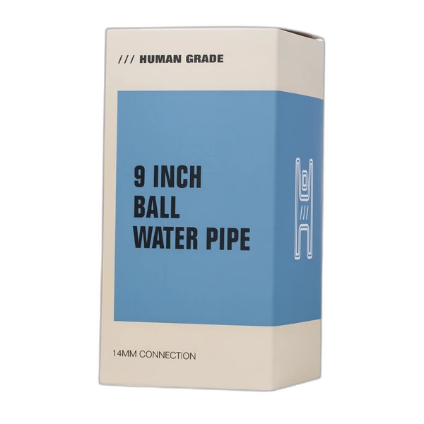 Human Grade 9" Ball Water Pipe - retail packaging