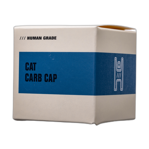 Human Grade Cat Carb Cap, retail box, front view