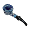 Human Grade Fleur Hand Pipe – 4.5" borosilicate glass, two-tone finish