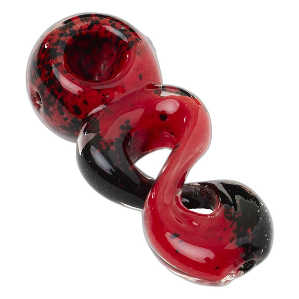 Human Grade GenoPype Hand Pipe in Black And Red