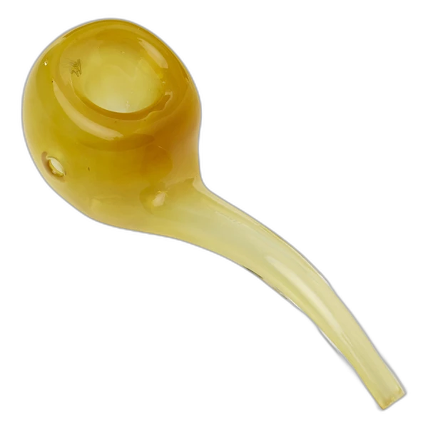 Human Grade Hawkbill Hand Pipe in Silver Fumed