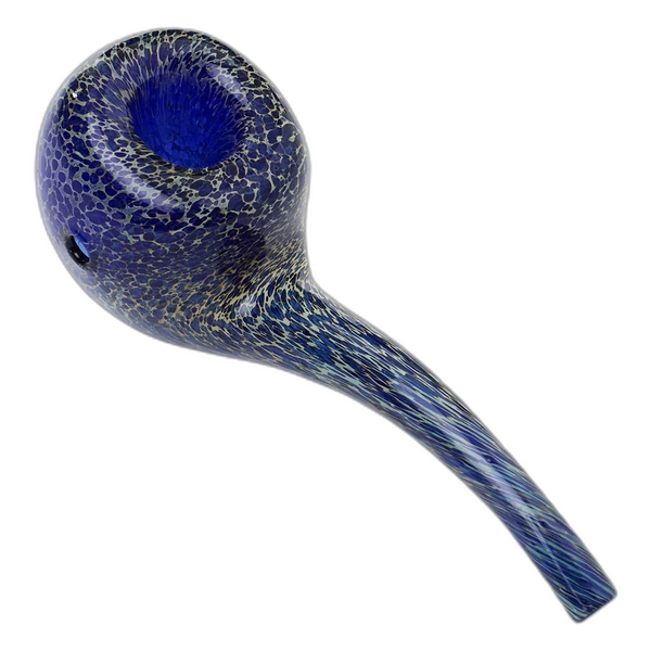 Human Grade Hawkbill Hand Pipe in Leopard Blue