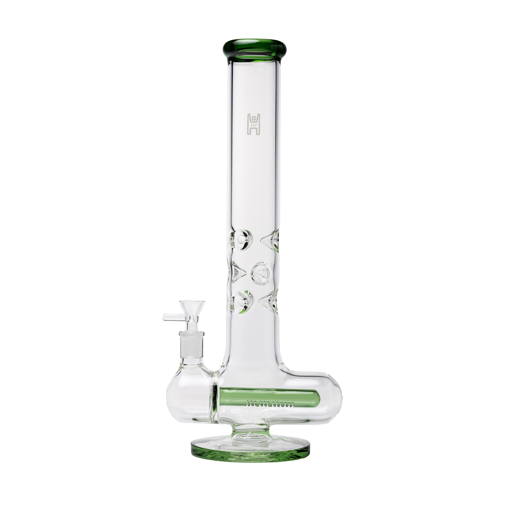 Human Grade Inline Tube Triple Ice Catch Water Pipe